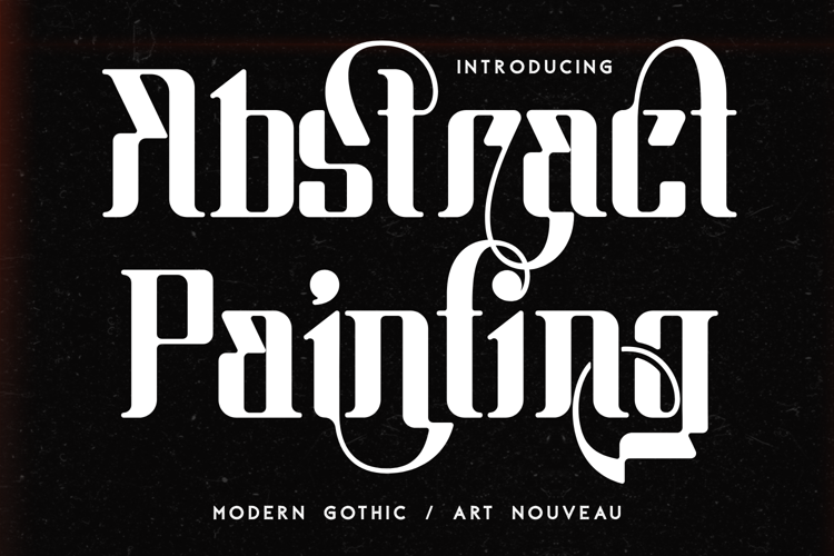 Abstract Painting Font