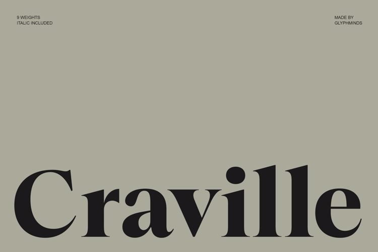 Preview of Craville Font