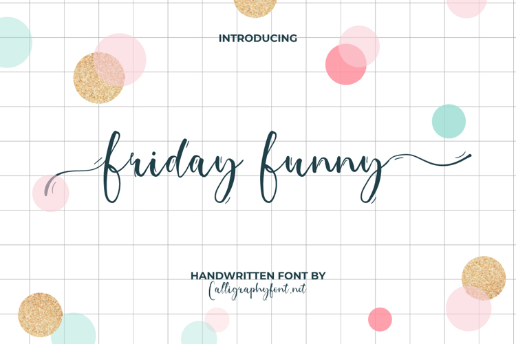 Friday Funny Font