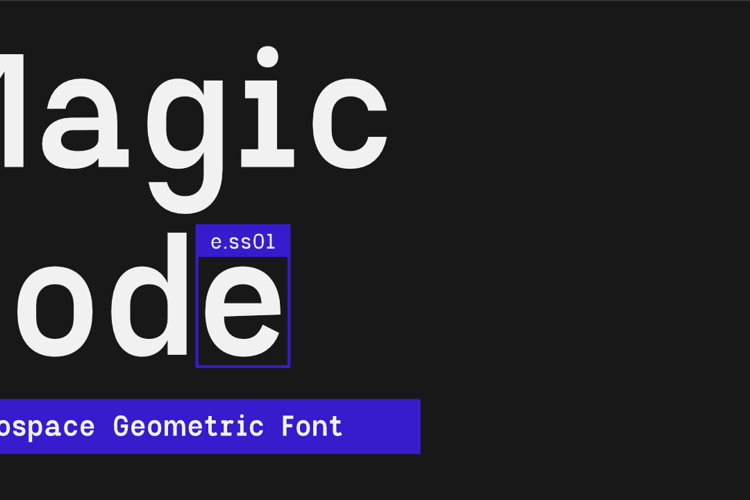 Preview of ZIA Magic Node Font