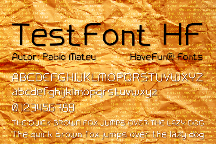 TestFontHF Font