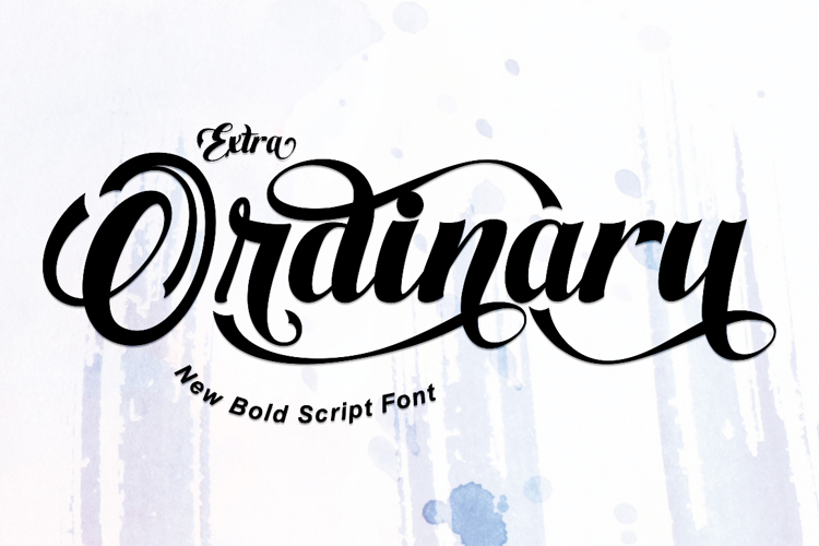 Extra Ordinary Font