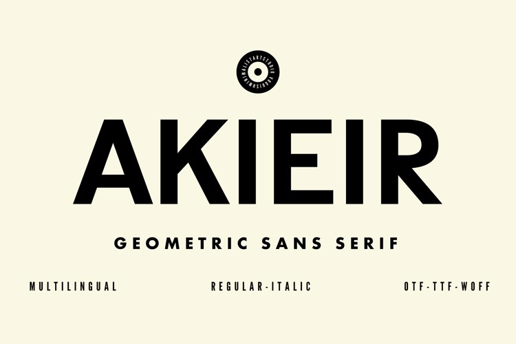Preview of AKIEIR Font
