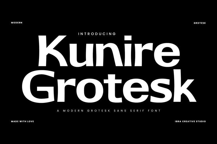 Kunire Grotesk Font