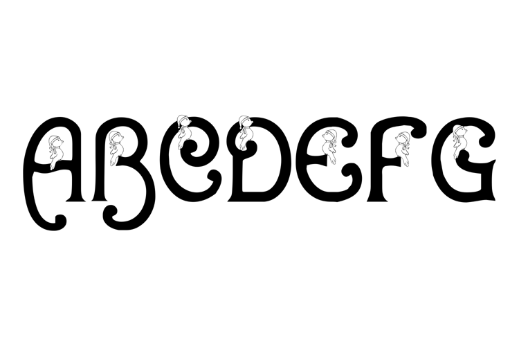 Preview of BJF Snowbird Font