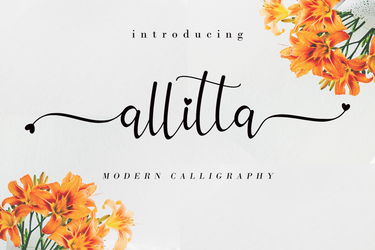 Allitta Calligraphy Font