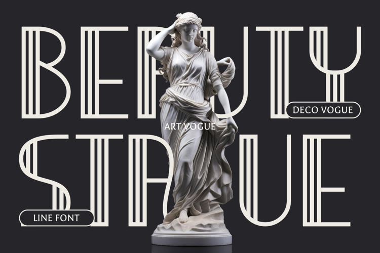 Preview of Deco Vogue Font