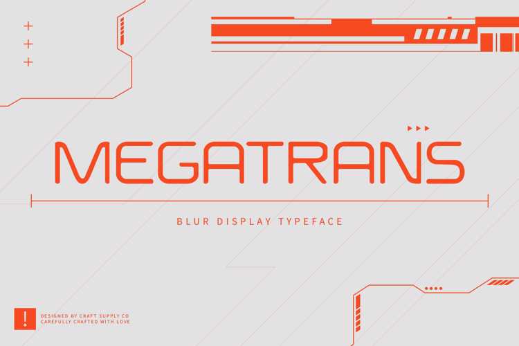 Megatrans Blur Font