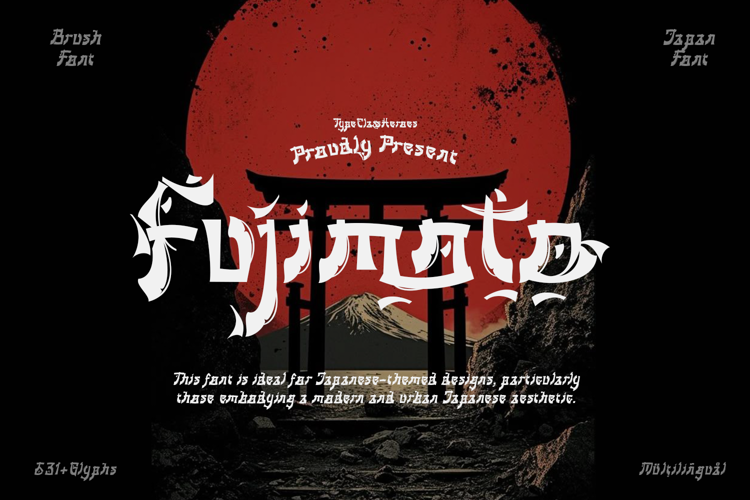 Preview of Fujimoto Font