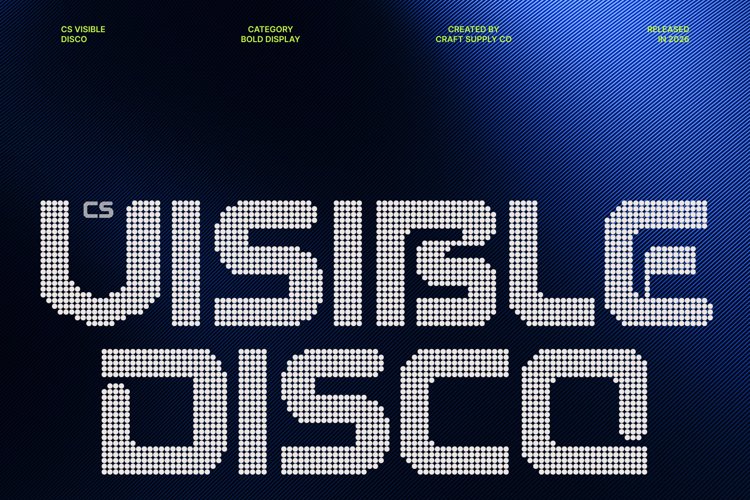 Preview of CS Visible Disco Font