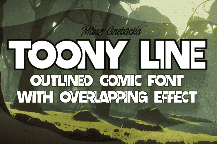 Toony Line PERSONAL Font