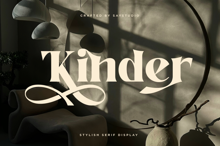 Preview of Kinder Font
