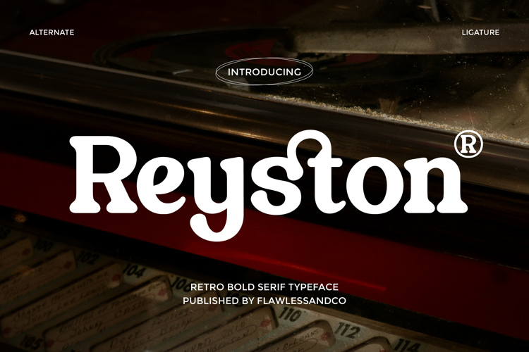 Preview of REYSTON Font
