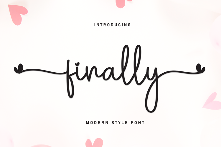 Preview of Finally Font