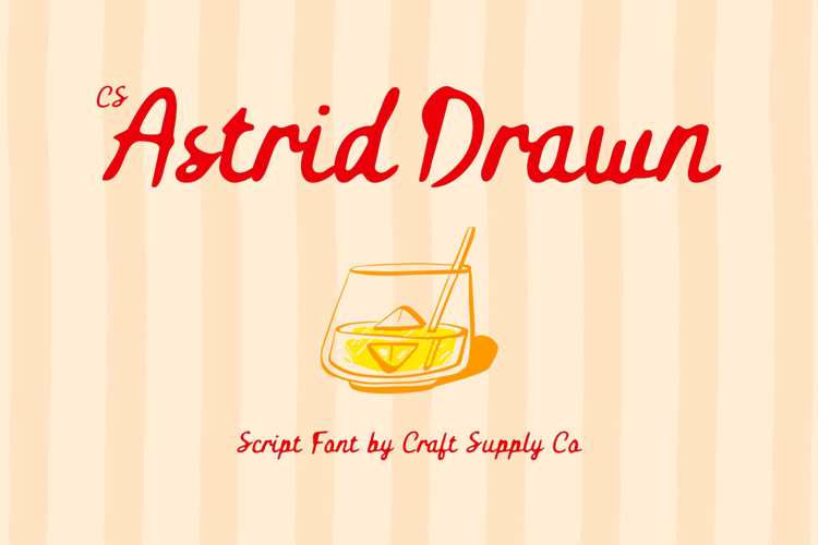 Preview of CS Astrid Drawn Font