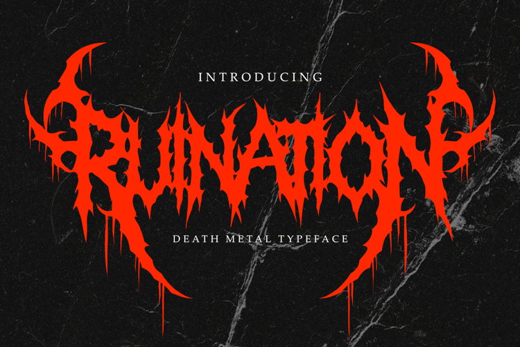 Preview of Ruination Font