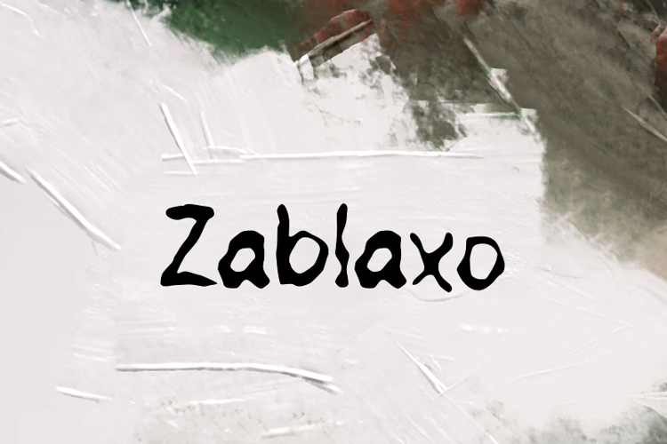 Preview of z  Zablaxo Font