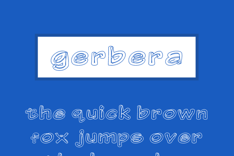 Gerbera Font