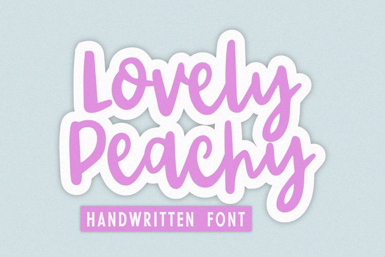 Lovely Peachy Font