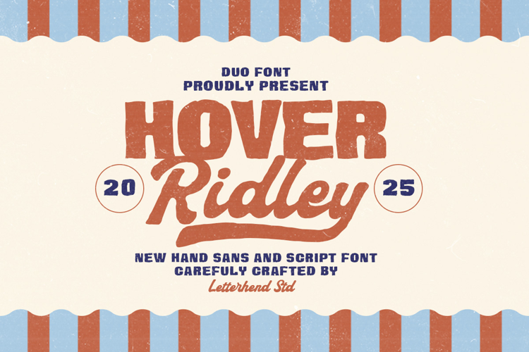 Preview of Hover Ridley Sans Font
