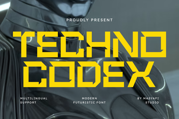 Preview of Techno Codex Font
