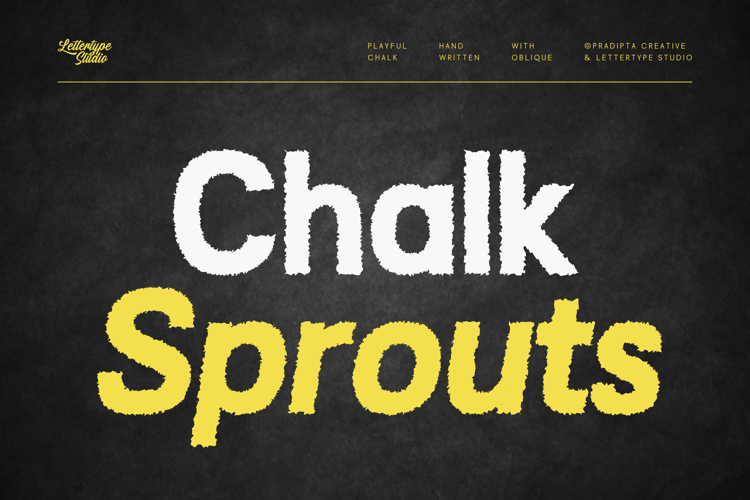 Preview of Chalk Sprouts Font