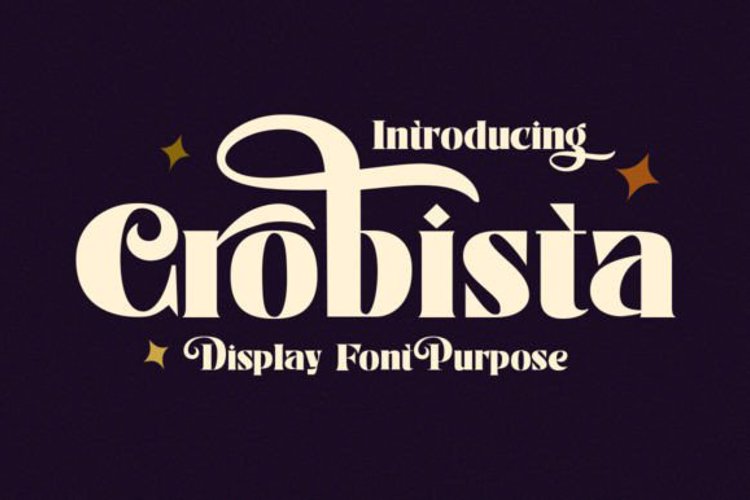 Crobista Display Font