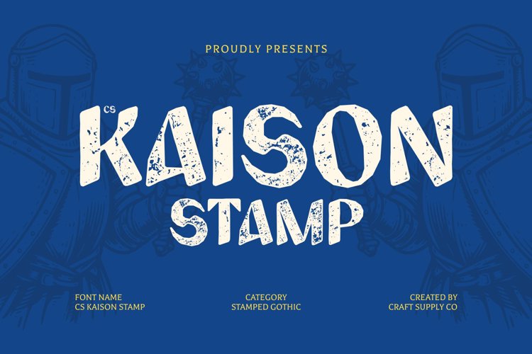 Preview of CS Kaison Stamp Font