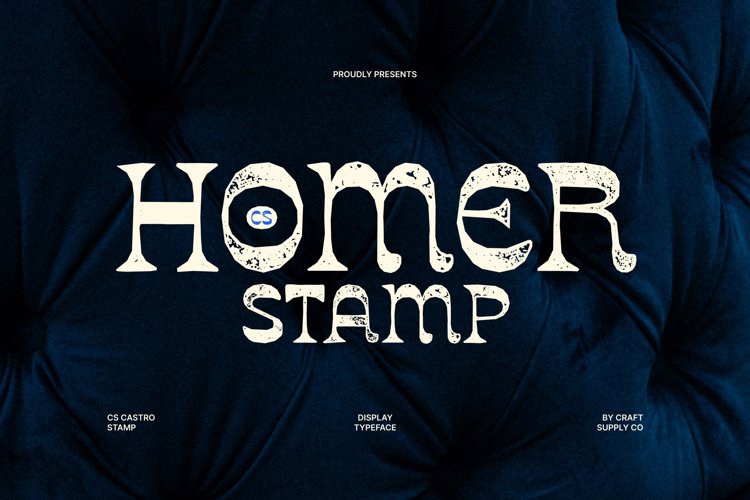 Preview of CS Homer Stamp Font