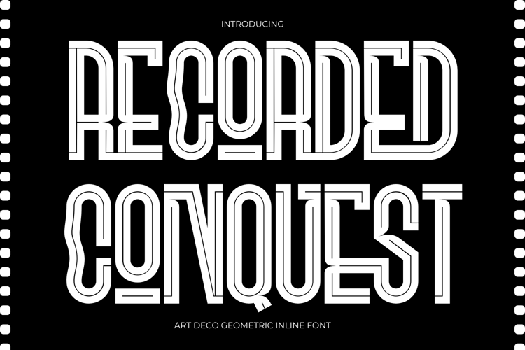 Preview of RECORDED CONQUEST Font