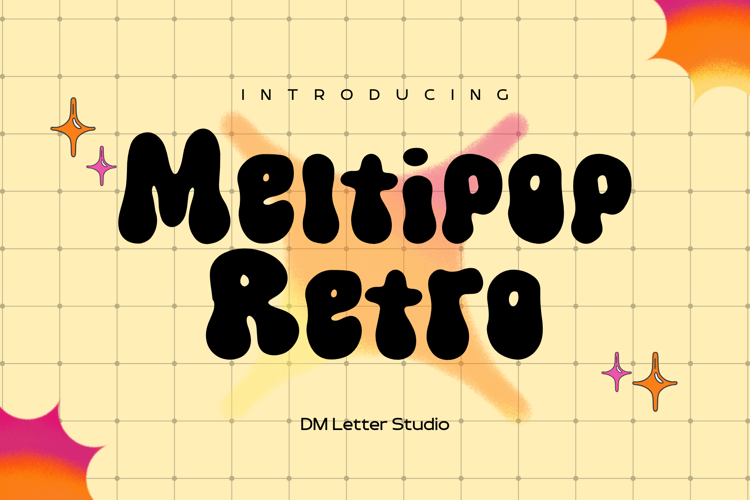 Preview of Meltipop Retro Font