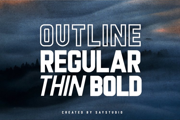 Preview of Neotheric DEMO Font