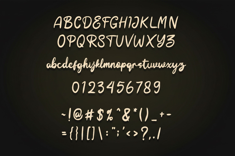 Preview of Solvina Font