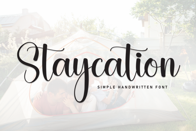 Preview of Staycation Font