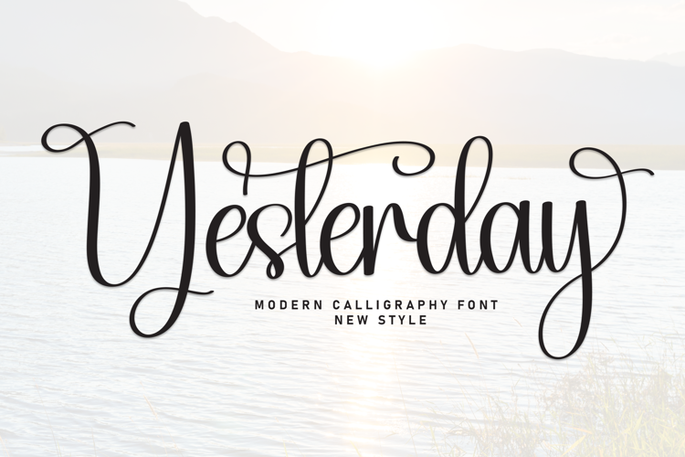 Preview of Yesterday Font