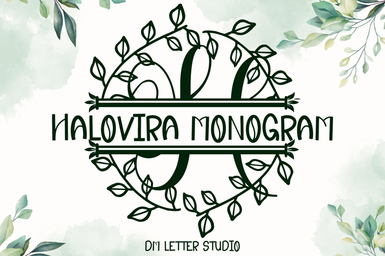 Preview of Halovira Split Font