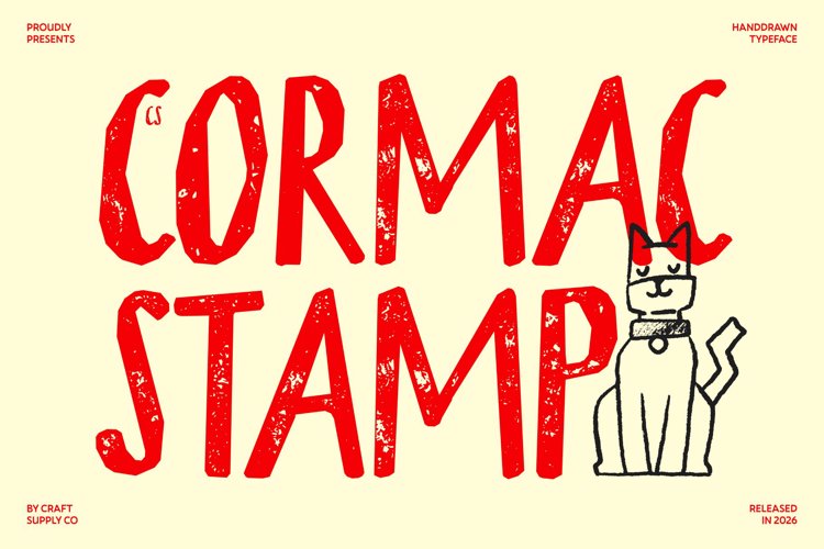 Preview of CS Cormac Stamp Font