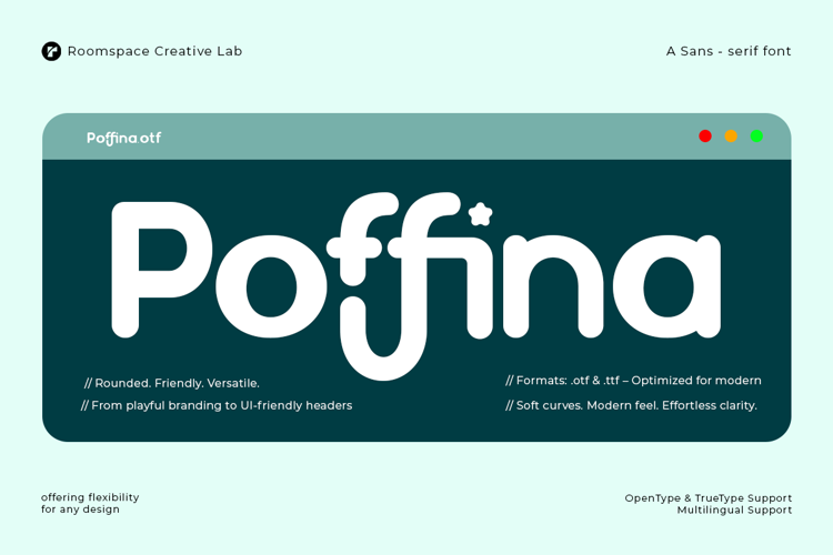 Preview of Poffina Font