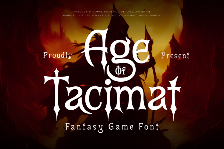 Preview of Age Of Tacimat Font