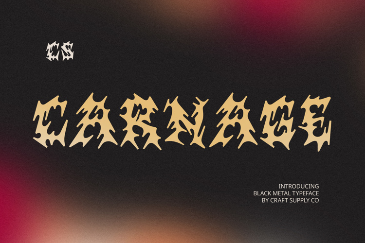 CS Carnage Font