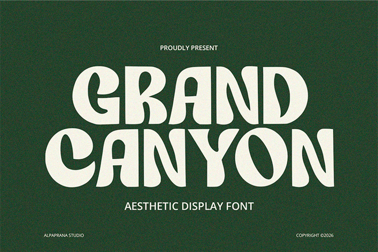 Preview of Grand Canyon Font