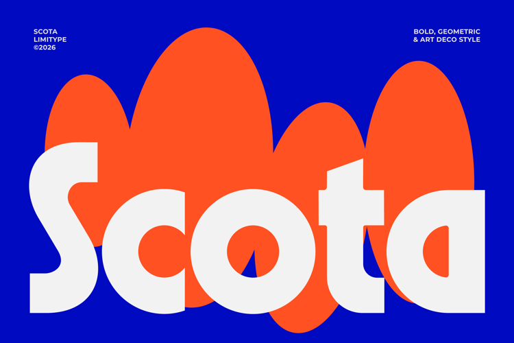 Preview of Scota - Bold Geometric Font