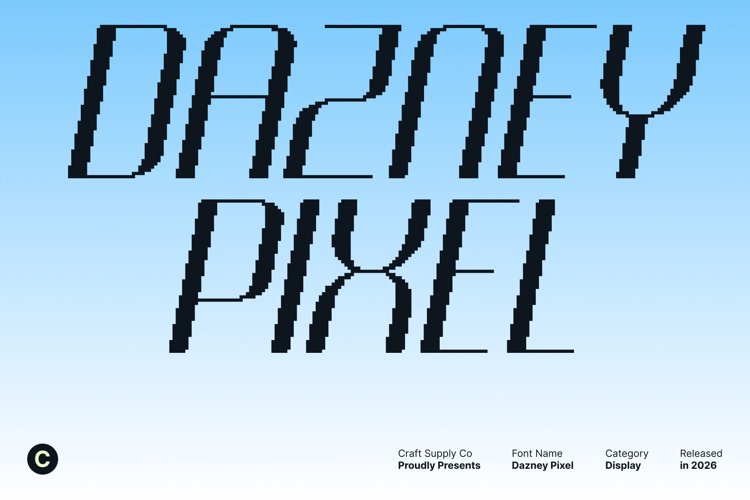 Preview of Dazney Pixel Font