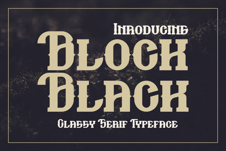 Block Black Font