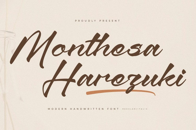 Monthesa Harezuki Font