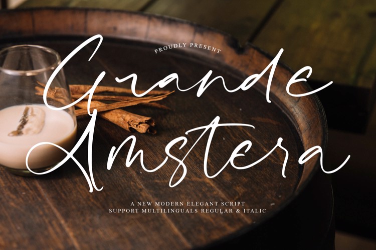 Preview of Grande Amstera Font