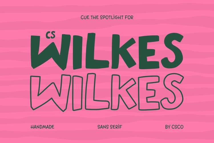 Preview of CS Wilkes Font