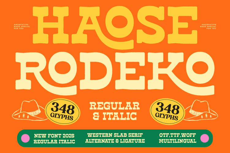 Preview of Haose Rodeko Font