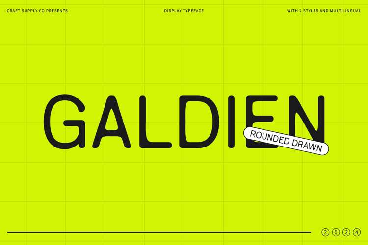 Galdien Rounded Drawn Font