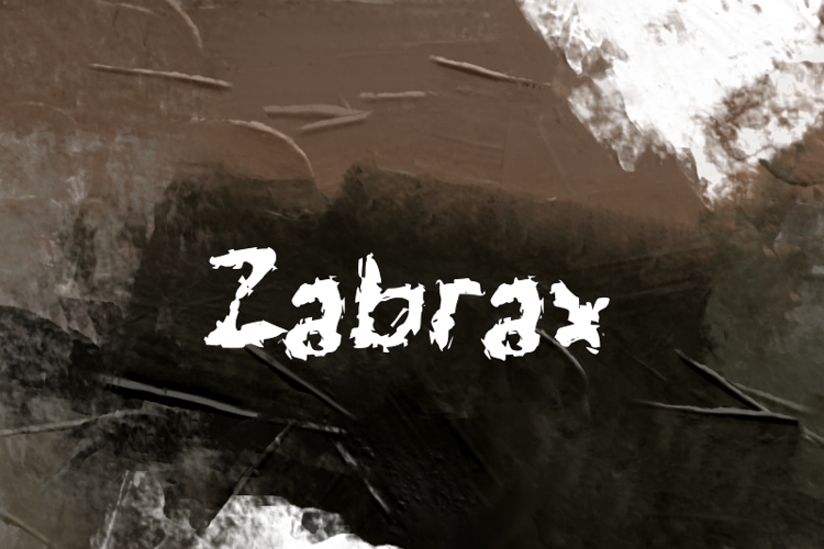 Preview of z  Zabrax Font